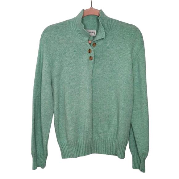 Vintage Seafoam Collared Sweater - Picture 1 of 7